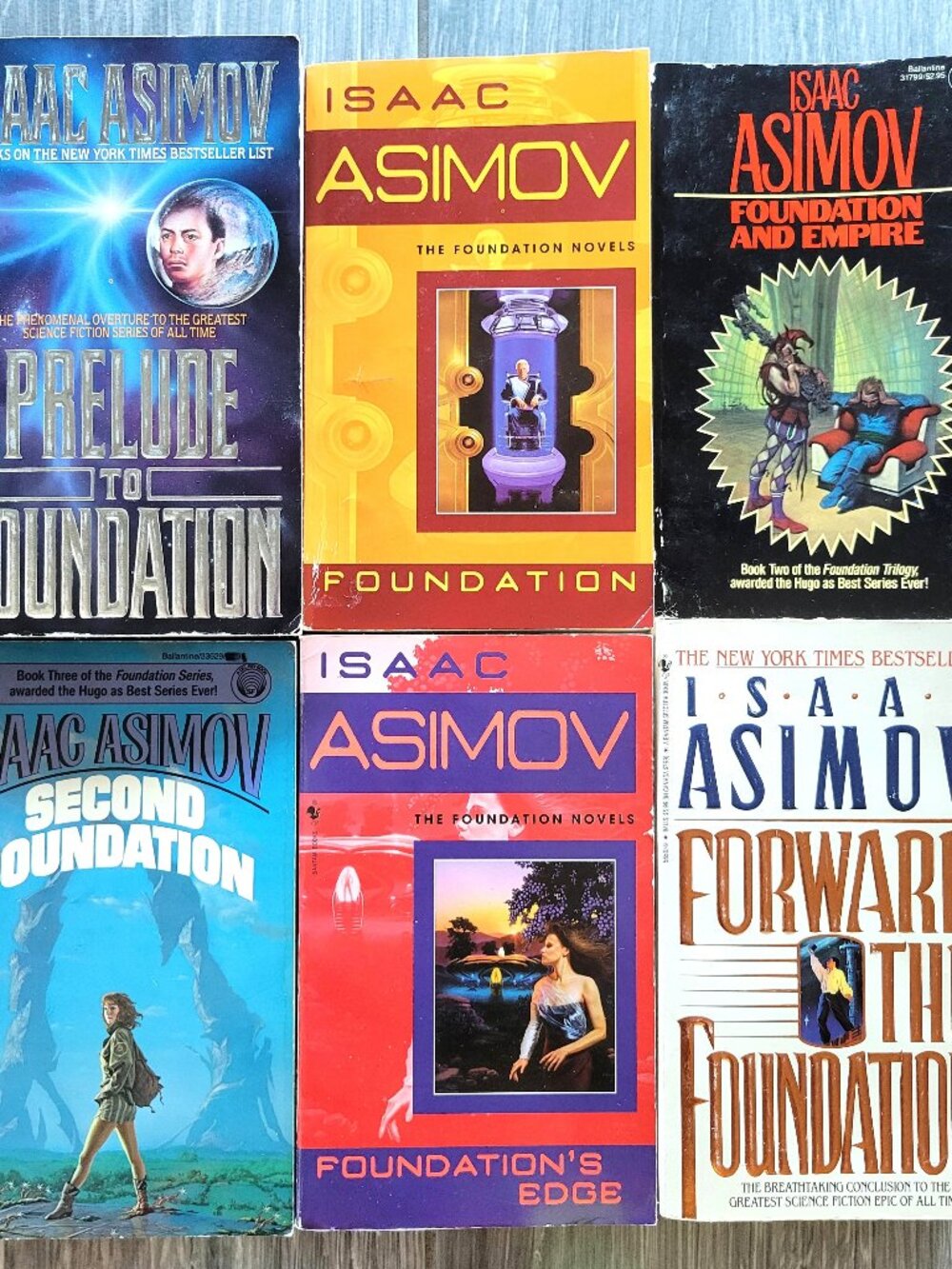 ISAAC ASIMOV THE FOUNDATION SERIES BOOKS 1 - 6 VINTAGE 1ST EDITION PAPERBACK